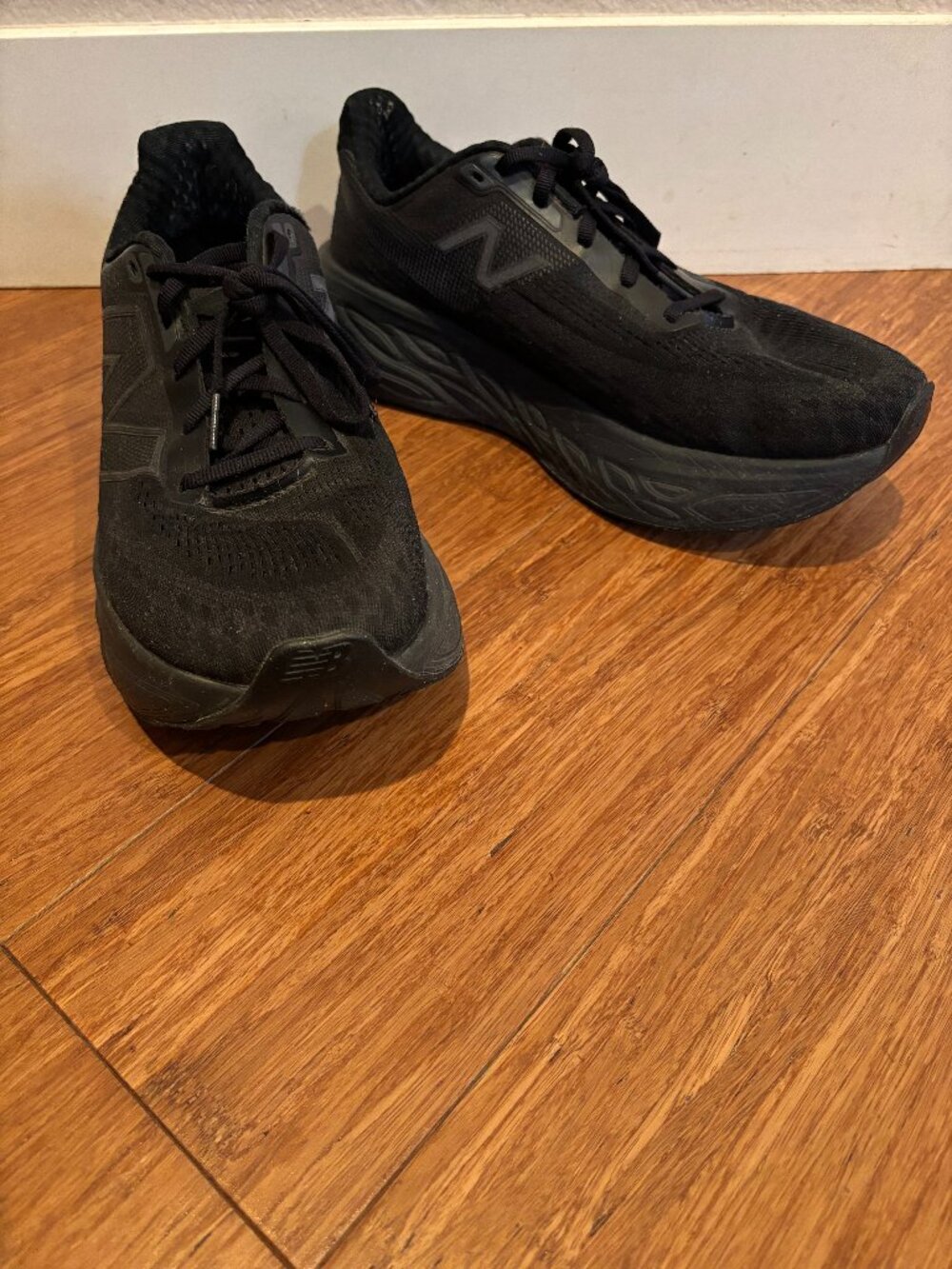 New Balance Fresh Foam X More v4 All Black Running Shoes Men 9.5